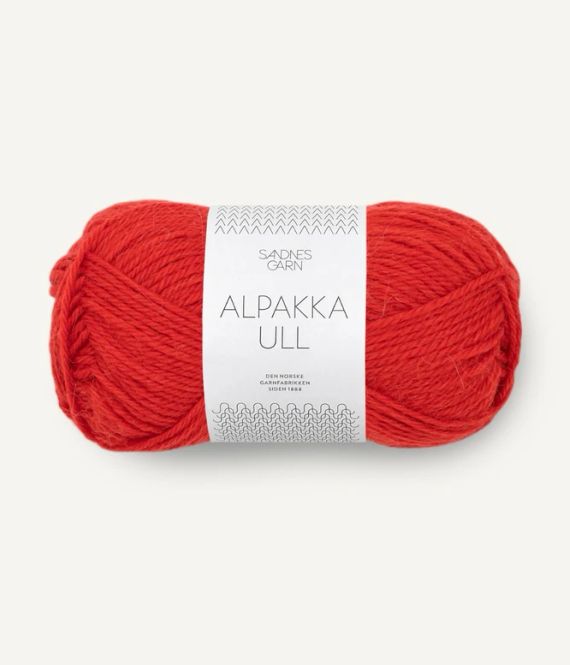 Hovedbilde Alpakka Ull 4018 Scarlet Red