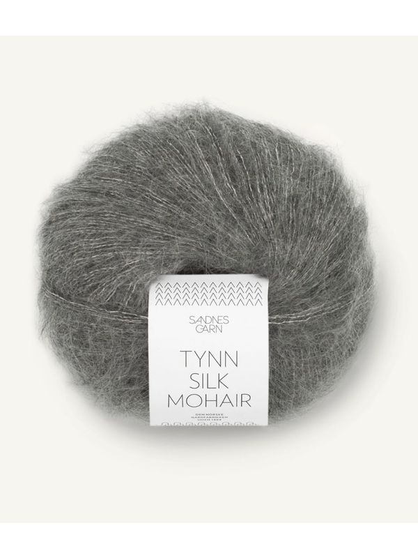 Tynn Silk Mohair 1053 Dark Grey Melange