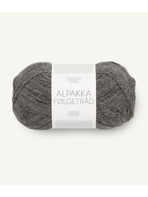 Hovedbilde Alpakka Følgetråd 1053 Dark Grey Melange