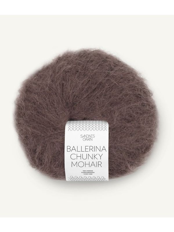Ballerina Chunky Mohair 3880 Mørk sjokolade