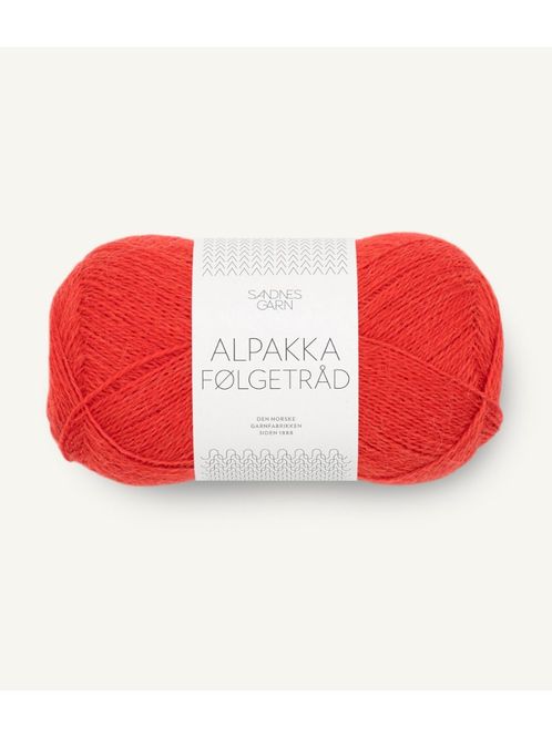 Hovedbilde UT Alpakka Følgetråd 4018 Scarlet Red