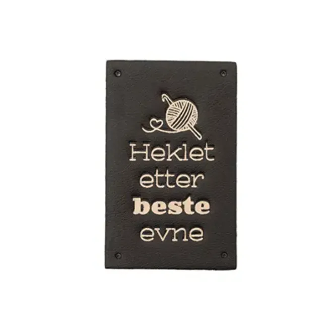 Hovedbilde Skinnmerke «Heklet etter beste…»