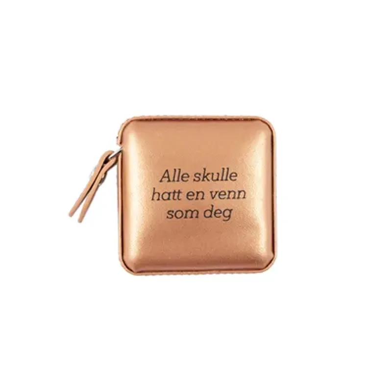 Målebånd med tekst